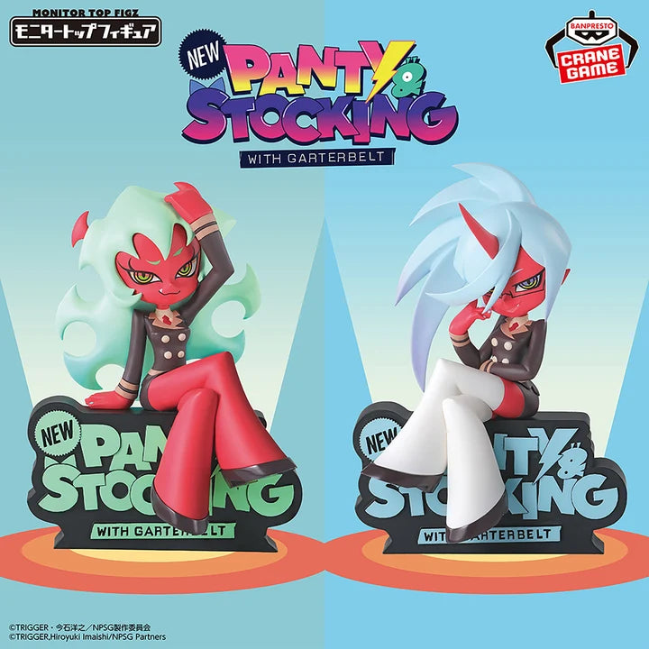 [Special   Bundle]   New   Panty   &   Stocking   with   Garterbelt   Monitor   Top   Figure   -   Scanty   &   Kneesocks   (2   Types)   [Pre-Order   Aug   2027]