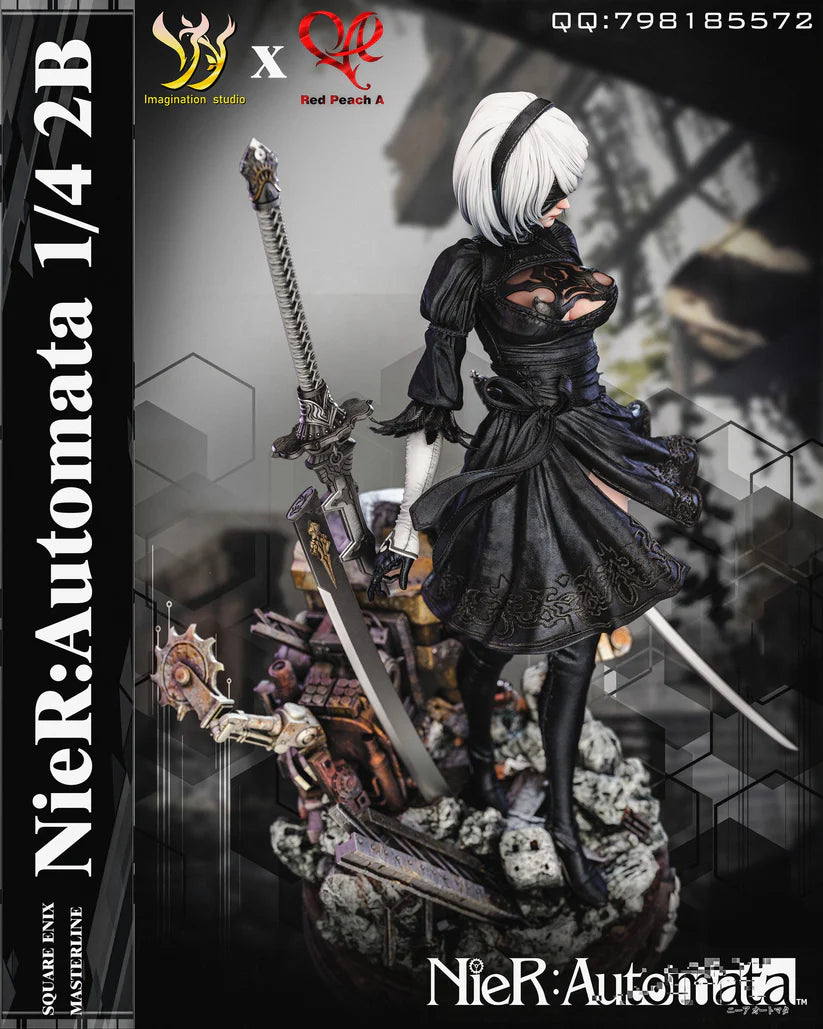 Imagination & Red Peach A Studio 1/4 NieR:Automata 2B Statue