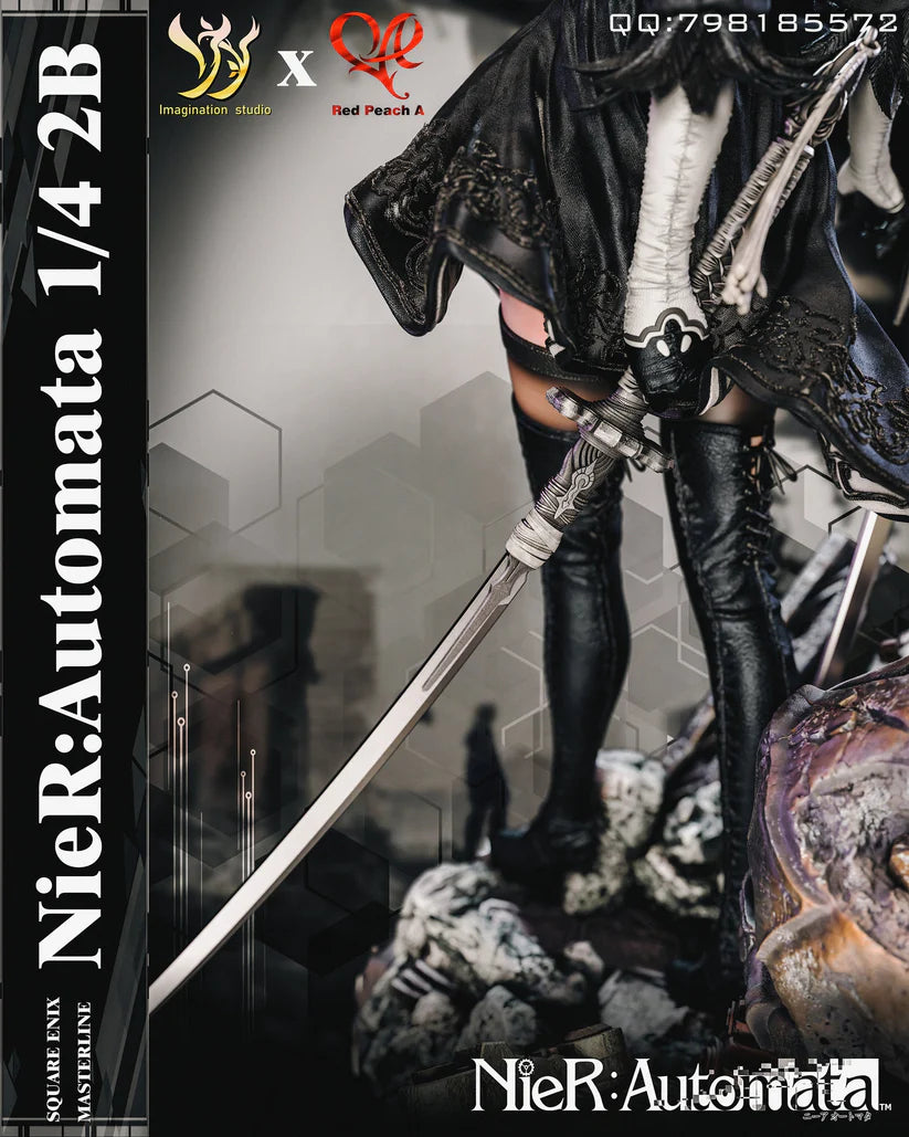 Imagination & Red Peach A Studio 1/4 NieR:Automata 2B Statue