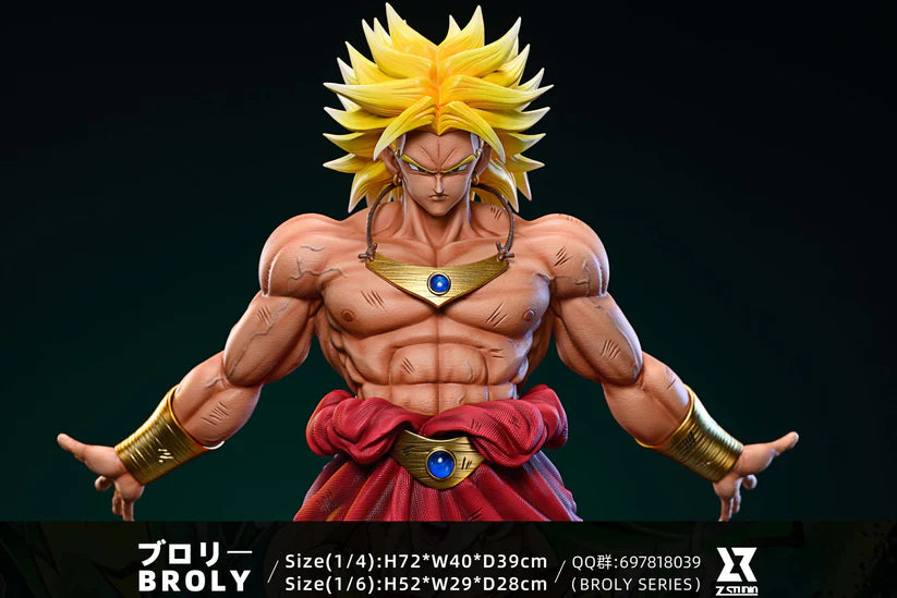 Z Studio Dragon Ball Broly Statue W/ LED