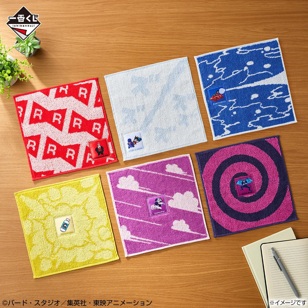 Ichiban   Kuji   Dragon   Ball   EX   Showdown!   Red   Ribbon   Army   -   H   Prize   Jacquard   Towel   Complete   Set   of   6   Types