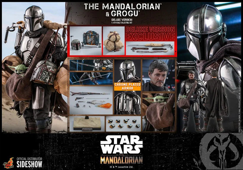 Star Wars The Mandalorian Figure 2-Pack The Mandalorian & Grogu Deluxe hot toys