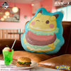 Ichiban   Kuji   Pokemon   Poke   Pieces   Welcome   to   the   PEACE   Diner   -   D   Prize   Pikachu-like   Burger   Print   Cushion