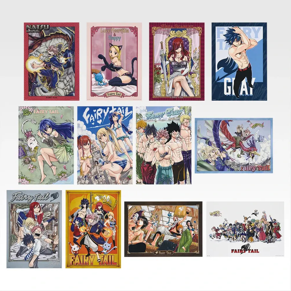 Fairy   Tail   Ichiban   Kuji   -   20th   Anniversary   F   Prize   Clear   Posters   (12   Types)