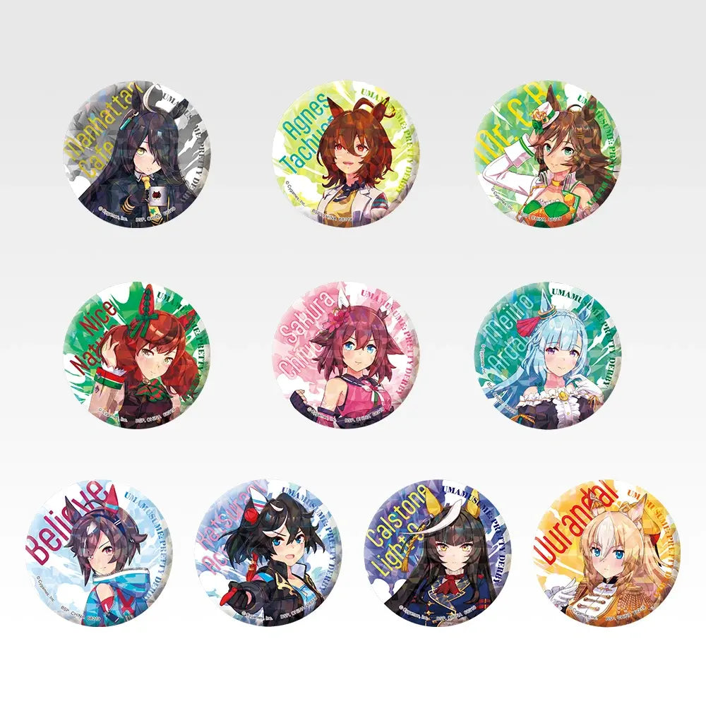 Ichiban   Kuji   Uma   Musume   Pretty   Derby   14th   Edition   -   G   Prize   Holographic   Can   Badge   (10   Types)