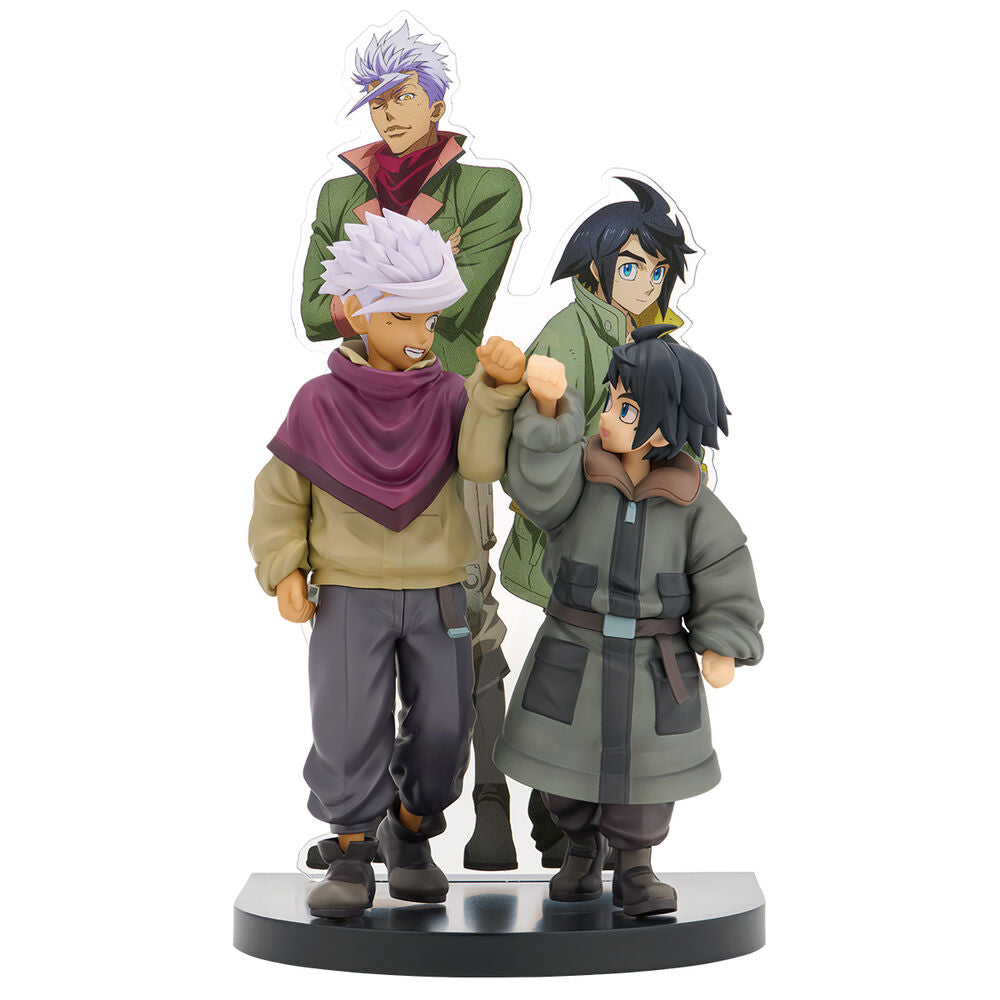 Figura di Ichibansho Augus Mikazuki & Itsuka Orga Orfani dal Sangue di Ferro Mobile Suit Gundam 18cm
