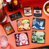 Ichiban   Kuji   Naruto   Chunin   Exam   Edition   -   J   Prize   Rubber   Coaster   Complete   Set   of   8   Types