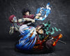Demon Slayer: Kimetsu no Yaiba PVC Figure Tanjiro Kamado & Giyu Tomioka & Akaza 13 cm