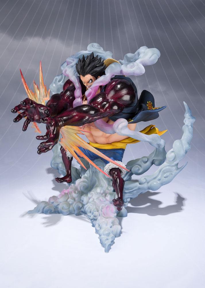 One Piece Figuarts ZERO PVC Statue Monkey D. Luffy Gear 4 Leo Bazooka Reissue 18 cm