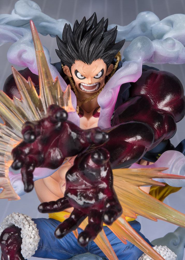 One Piece Figuarts ZERO PVC Statue Monkey D. Luffy Gear 4 Leo Bazooka Reissue 18 cm