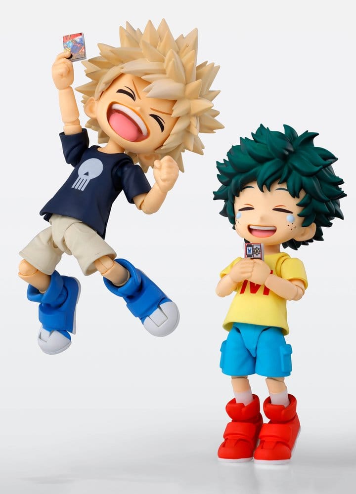 My Hero Academia S.H.Figuarts Actionfigur Izuku Midoriya & Katsuki Bakugo -Childhood Set- 9 cm