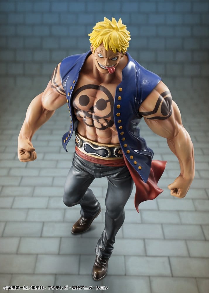 One Piece Portrait.Of.Pirates "Sailing Again" PVC Figure Bellamy the Hyena 25 cm